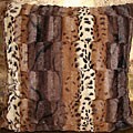 Paris Pieced Faux Fur Throw Pillow