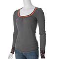 Scrapbook Long Sleeve Waffle Knit Top