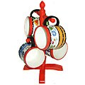 Fiesta Collection Hand-painted 4-piece Mug Set
