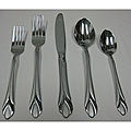 Tulip Sand 18/0 Stainless Steel 20-piece Flatware Set
