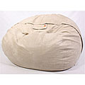 LoveSac Foam Plush Mushroom Tan Lounge Bag