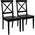 Nirvana X-back Black Side Chairs (Set of 2)
