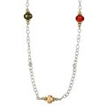 Meredith Leigh Sterling Silver Colored Cubic Zirconia Necklace