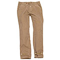Hickey Tan Flat-front Trousers