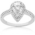 14k Gold 1 1/4ct TDW Pear-cut Diamond Ring (H, SI1)