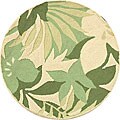 Handmade Spring Wool Beige Rug (3' Round)
