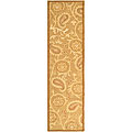Hand-tufted Paisley Contemporary Wool Rug (2'6 x 12')