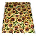Mosaic 'Sun Flowers' 12-tile Ceramic Wall Mural