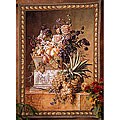 'Flowers and Fruit' Wall Tapestry with Deluxe Rod