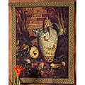 'Chosen Clay Vase' Wall Art Tapestry with Rod Set