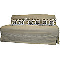 Stella King-size Futon Sofa with Khaki Cover