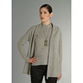 Lusso Women's Pointelle-trim Cashmere Cardigan