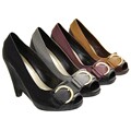 Liliana by Adi Women's Peep-toe Topstitched Wedges