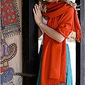 Pashmina Wool and Silk 'Burning Desire' Shawl (India)