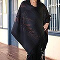 Alpaca Wool 'Wheat' Reversible Shawl (Peru)