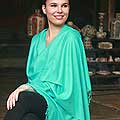 Pashmina Wool and Silk 'Fresh Adornment' Shawl (India)