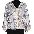 Cotton 'Surreal Thai' Blouse (Thailand)