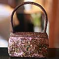 'Enchanted Ruby' Beaded Handbag (India)