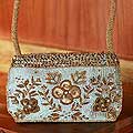 Polyester 'Enchanted Gold' Handbag (India)
