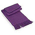 Alpaca Wool Blend 'Snug Violet' Scarf (Peru)