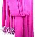 Pashmina 'Mauve Paradise' Shawl (India)