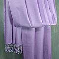 Pashmina and Silk 'Wild Orchid' Shawl (India)