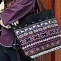 Cotton 'Dream Night' Handbag (Thailand)