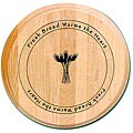 'Fresh Bread Warms the Heart' Round Cutting Board