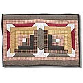 Snowflake Log Cabin 13x19-inch Placemats (Set of 4)