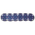 Double Wedding Ring 16x72-inch Blue Table Runner