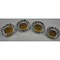Flower Design Napkin Rings (Set of 8)