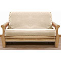Full-size Solid Natural Futon Cover 