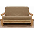 Full-size Brushed Walnut Futon Cover 