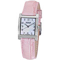 Swiss Military Lugano Women's Pink Leather Strap Crystal Watch Model # 06-6089-1-04-010