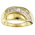 18k Yellow Gold 3/4ct TDW Tapered Diamond Ring (H, SI-I) (Size 7)
