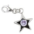 Sterling Silver Cubic Zirconia Star Charm