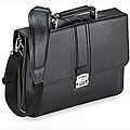 Samsonite Leather Flap-over Locking Briefcase