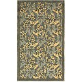 Handmade Oasis Blue Wool Rug (2'9 x 4'9)