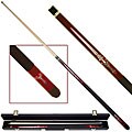 Red Sword 2-piece Pool Cue with 6 Replacement Tips