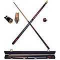 Punk Pink 2-piece Pool Cue with 6 Replacement Tips