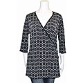 M.K.M Women's Plus Size V-neck Shirt
