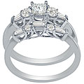 14k Gold 1 3/5ct TDW Diamond Bridal Ring Set (I-J, SI3)