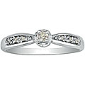 10k White Gold Diamond Promise Ring