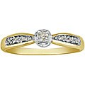 10k Yellow Gold Diamond Promise Ring