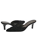 Unisa Settee Black Kid Suede