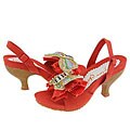 Irregular Choice Summer Fly- By 3074-4 C Red Canvas
