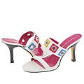 Bandolino Bacia White Multi Leather