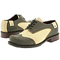 John Fluevog Ford Olive Crackled/Beige Crackled