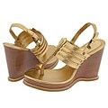 KORS Michael Kors Darby Antique Gold Pebbled Kid