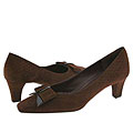 BRUNOMAGLI Elsa Dark Brown Printed Suede(Size 6.5 M)